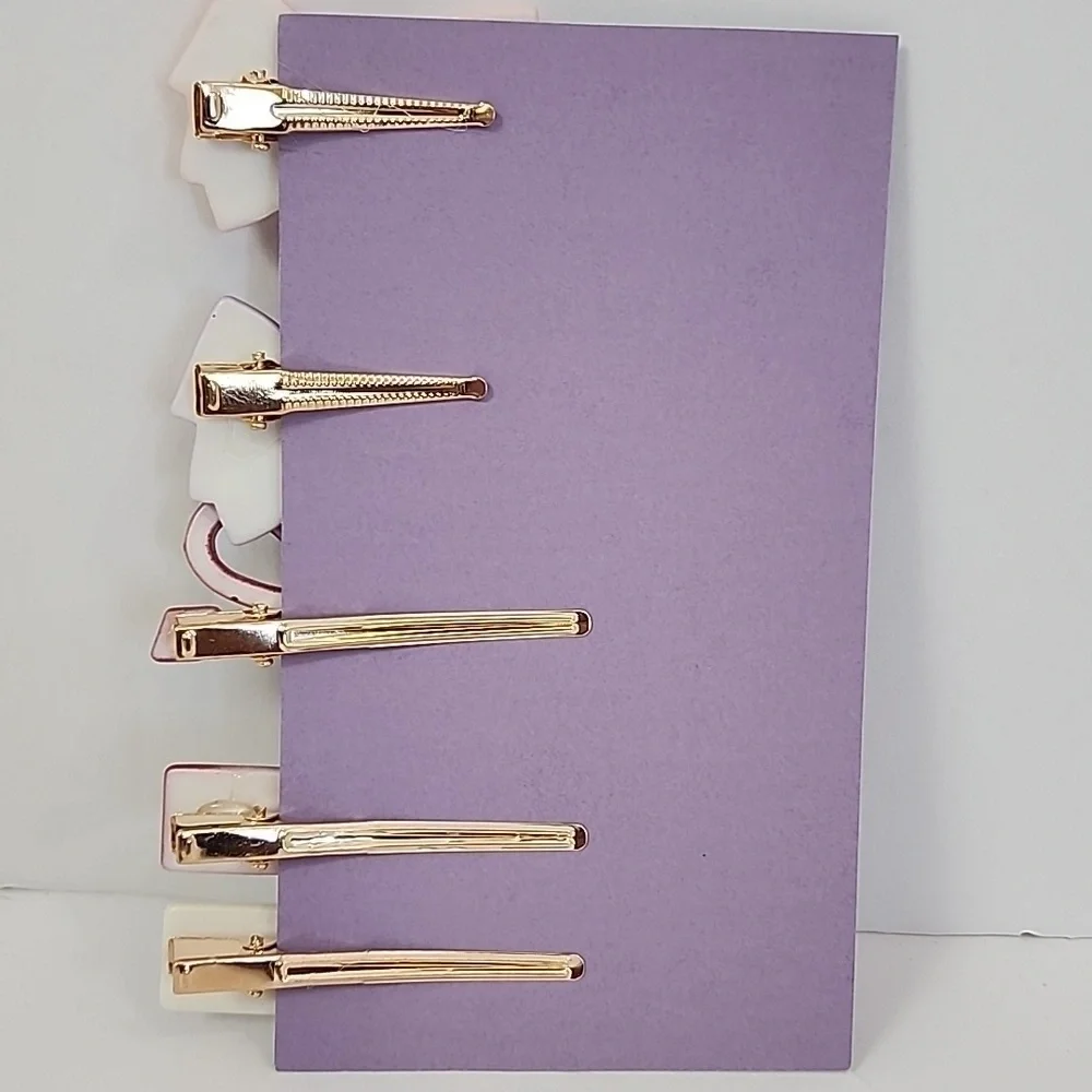 Birthday Card + Set of 5x (five) Hair Clips Bows Burgoyne KJS Industries